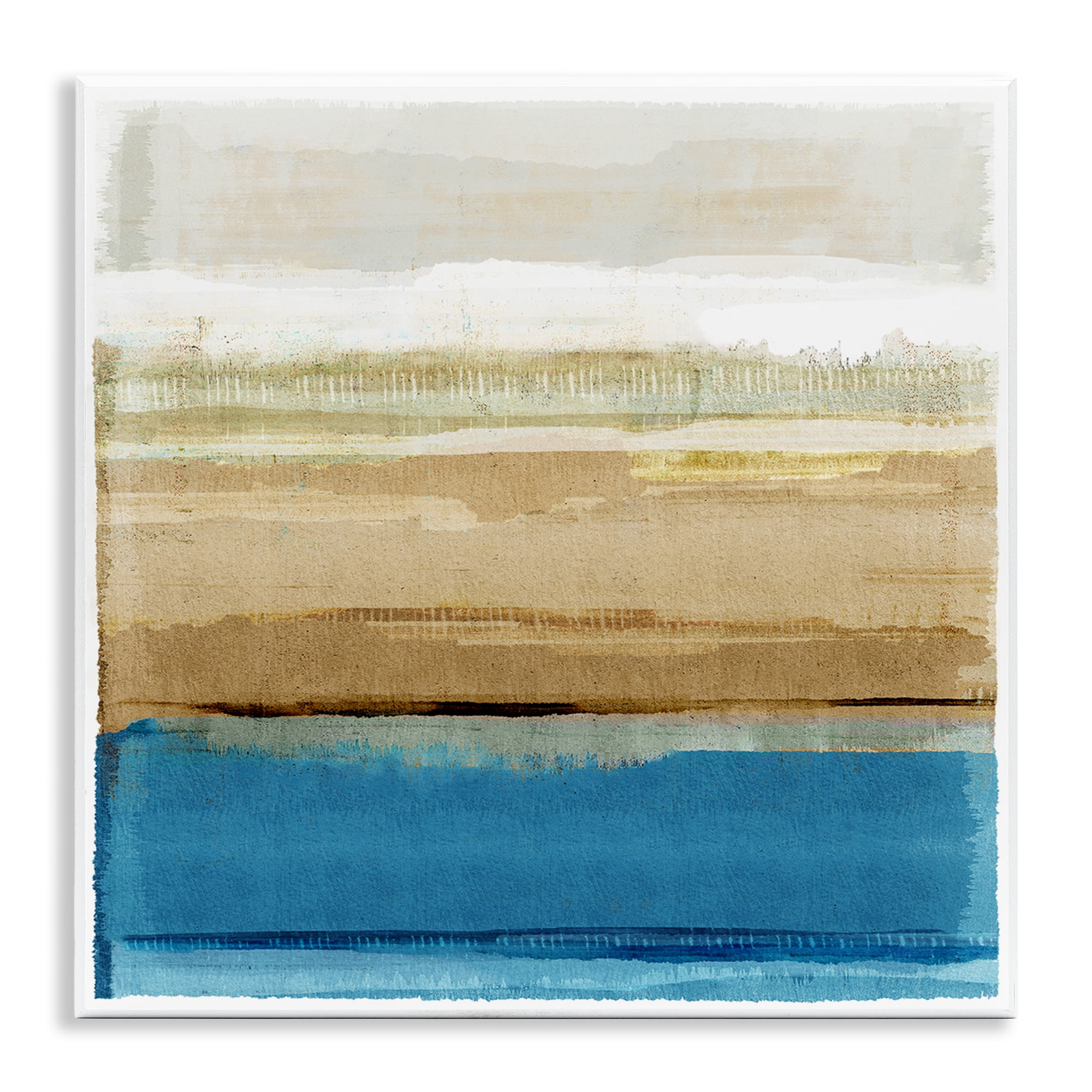 Stupell Industries Nautical Blue Daze Abstract Painting Unframed Art Print Wall Art, 12 x 12