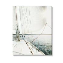 Stupell Industries Nautical Boat Mast View Transportation Photography Gallery Wrapped Canvas Art Print Wall Art, 16 x 20
