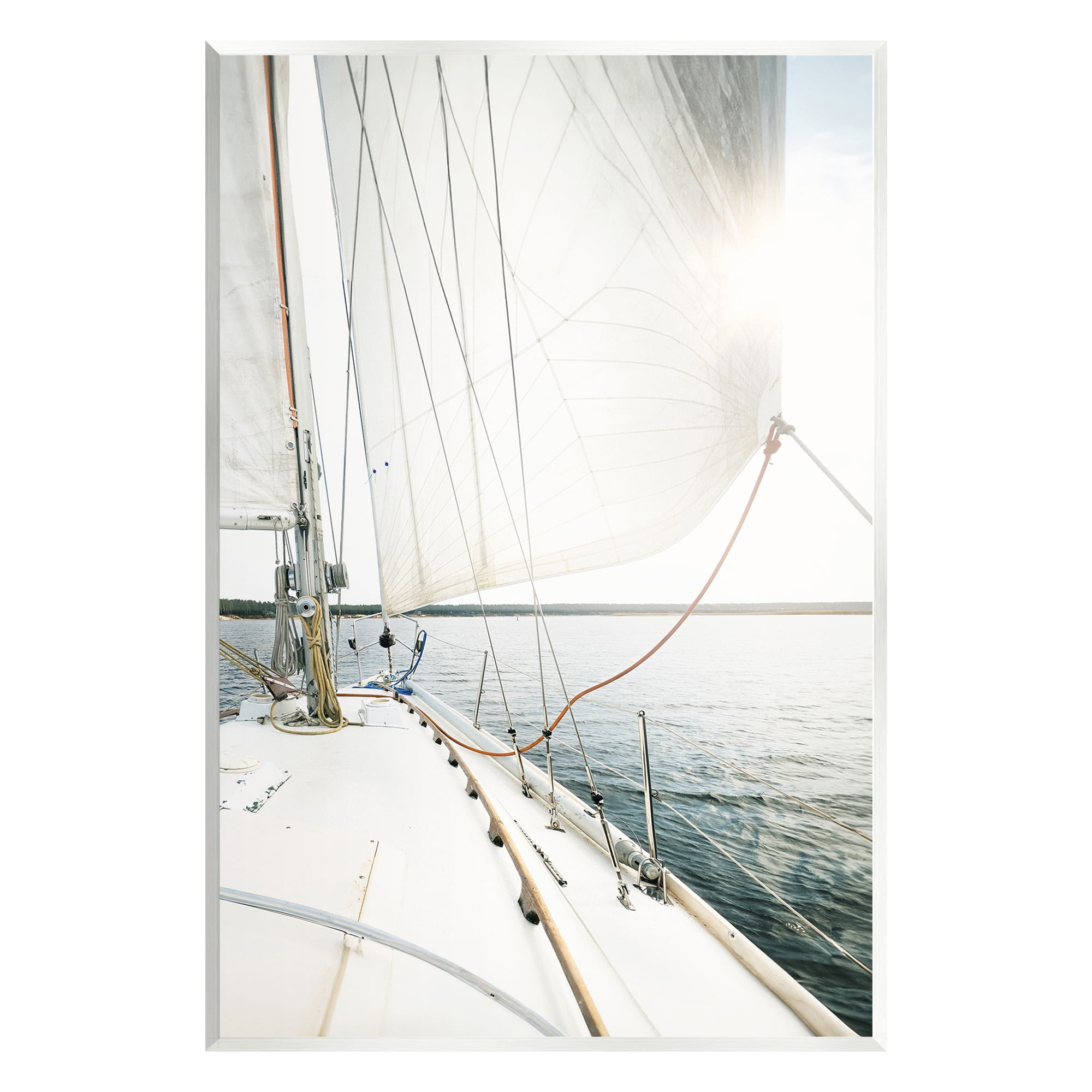 Stupell Industries Nautical Boat Mast View Transportation Photography Unframed Art Print Wall Art, 13 x 19
