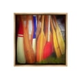 thumbnail image 1 of Stupell Industries Nautical Boating Oars Abstract Painting Brown Floater Framed Canvas Art Print Wall Art, 18 x 18, 1 of 10