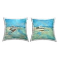 thumbnail image 1 of Stupell Industries Nautical Boats Seaside Shore Printed Throw Pillow Design by Graham Reynolds (Set of 2), 1 of 6