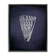 thumbnail image 1 of Stupell Industries Tropical Nautical Cone Shell Black Floating Frame Canvas Art, 17 x 21, by Graffitee Studios, 1 of 8