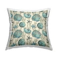 thumbnail image 1 of Stupell Industries Nautical Coral Sea Shells Pattern Printed Throw Pillow Design by Paul Brent, 1 of 6