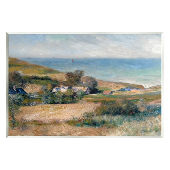 Stupell Industries Nautical Countryside Cottage Landscape Painting Unframed Art Print Wall Art, 15 x 10