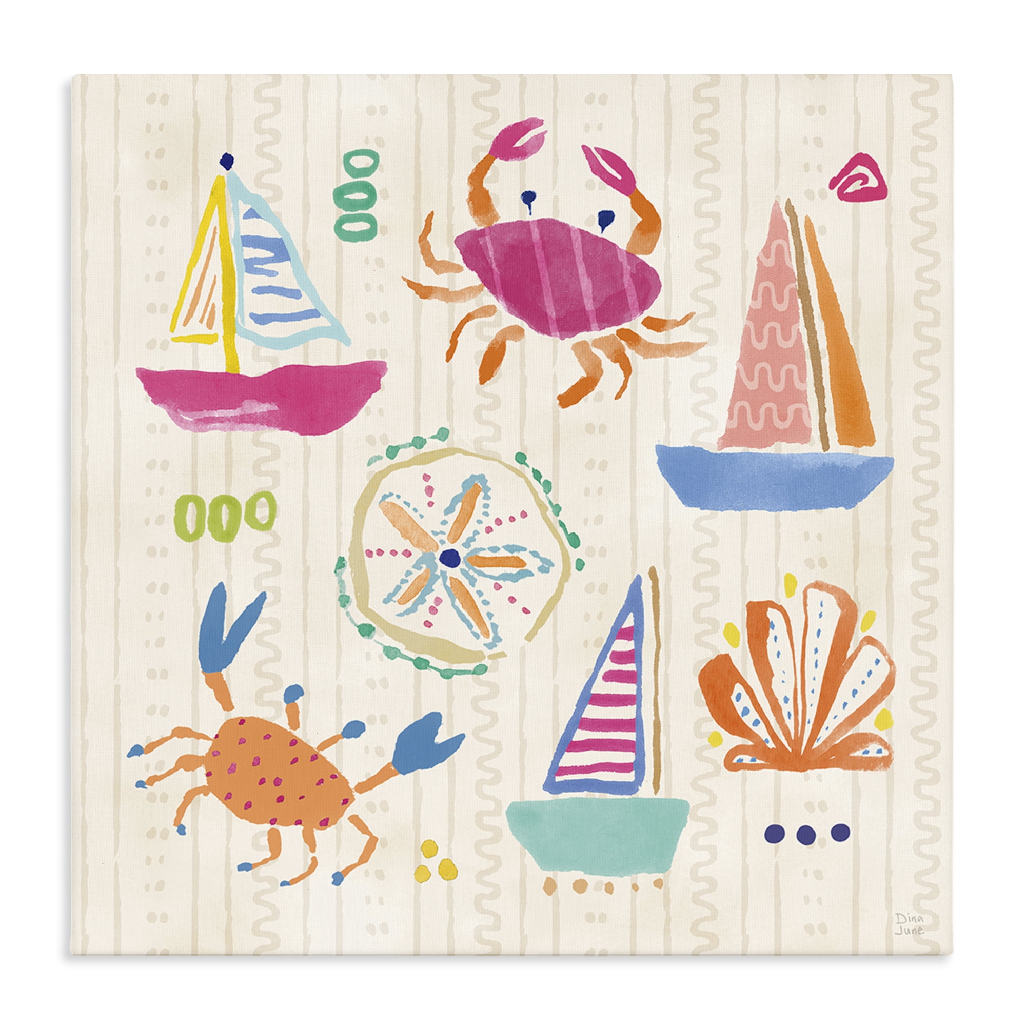 Stupell Industries Nautical Fine In The Sunshine Canvas Wall Art, design by Dina June