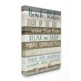 thumbnail image 1 of Stupell Industries Nautical Fun Beach Rules List Rustic Boardwalk Sign Canvas Wall Art Design by Kim Allen, 16" x 20", 1 of 6