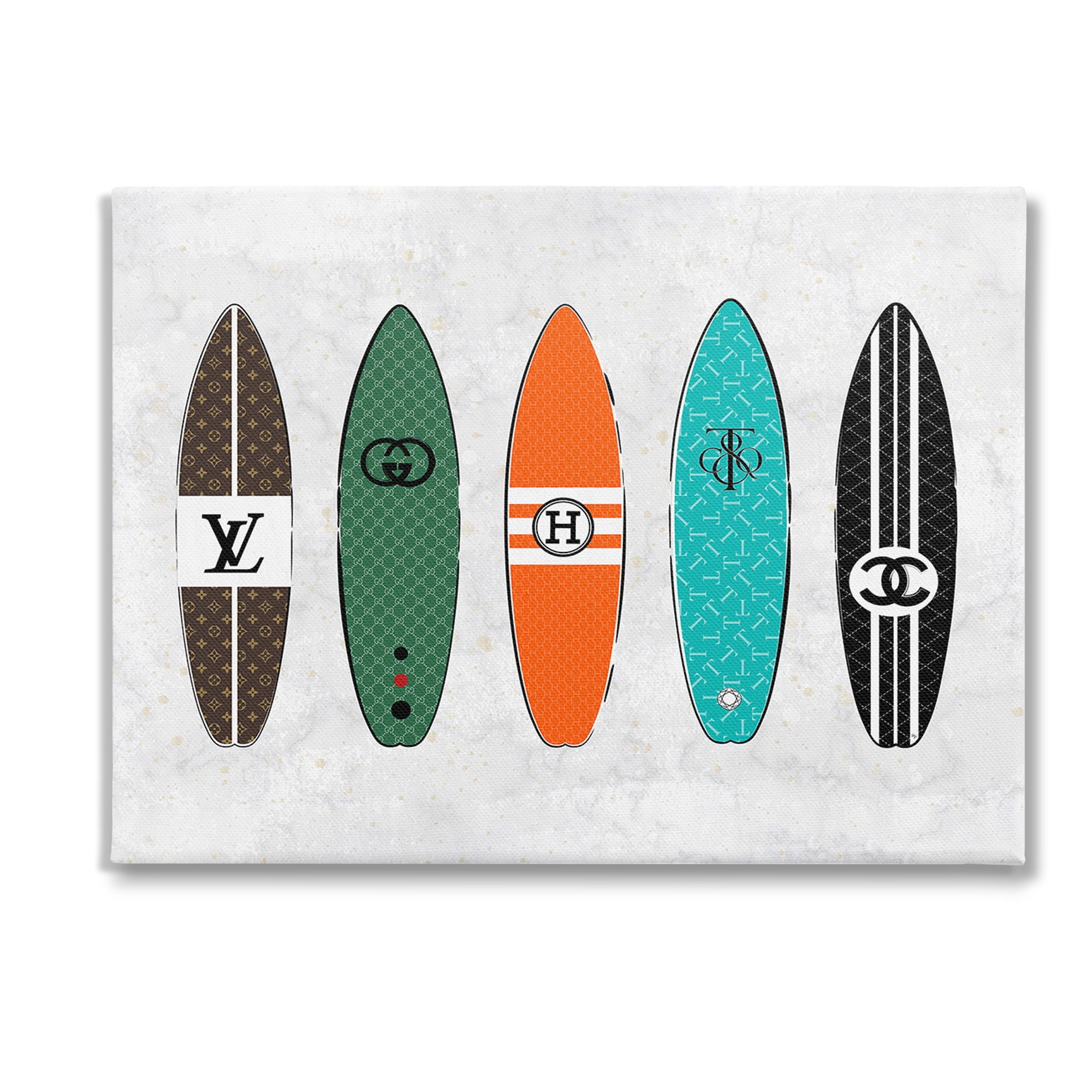 Stupell Industries Nautical Glam Surfboards Beauty & Fashion Painting Gallery Wrapped Canvas Art Print Wall Art, 40 x 30