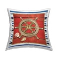 thumbnail image 1 of Stupell Industries Nautical Helm Marine Life Boat Printed Throw Pillow Design by ND Art, 1 of 4