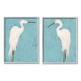 thumbnail image 1 of Stupell Industries Nautical Heron Casual Coastal Bird Distressed Blue Painting,24 x 30, Design by June Erica Vess, 1 of 8