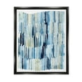 thumbnail image 1 of Stupell Industries Nautical Inspired Abstraction Blue Beige Blocked Lines Jet Black Framed Floating Canvas Wall Art, 16x20, by Grace Popp, 1 of 5