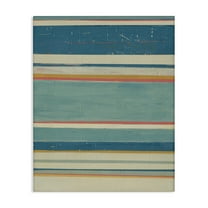 Stupell Industries Nautical Linear Pattern Abstract Painting Gallery Wrapped Canvas Art Print Wall Art, 16 x 20