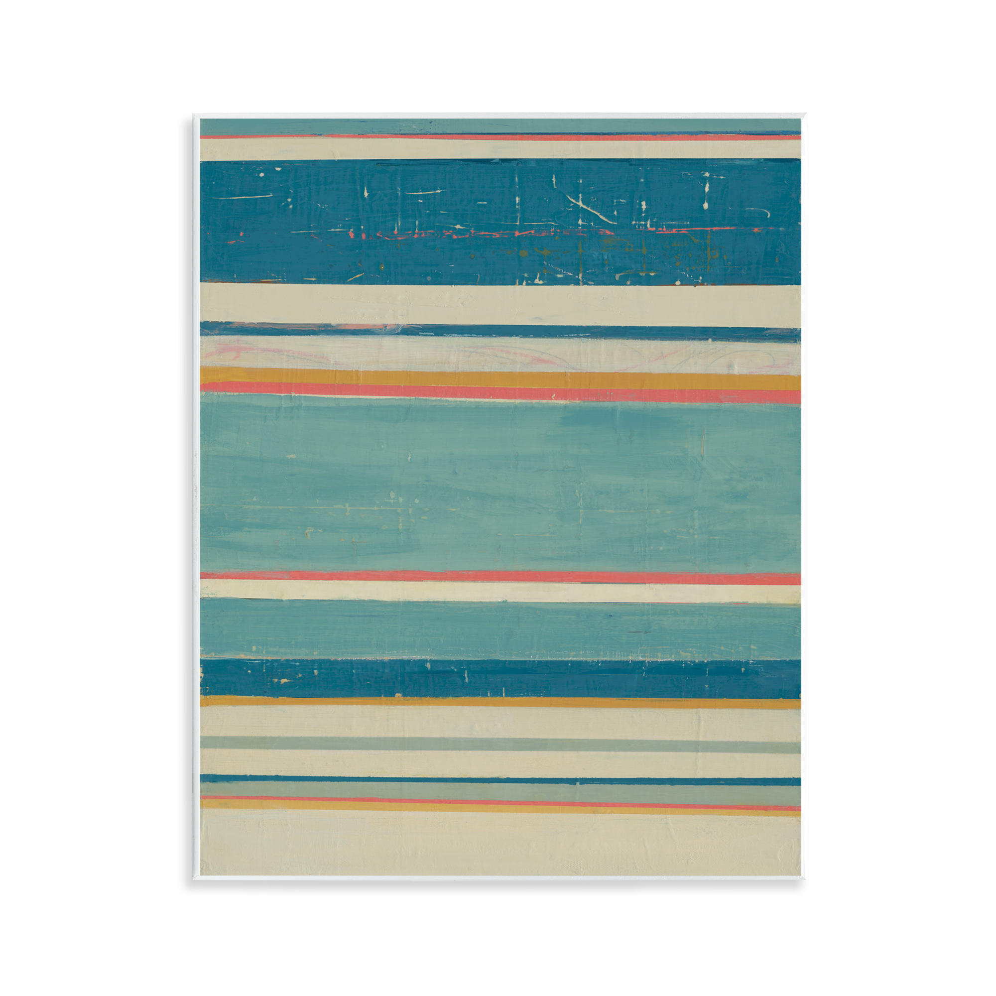 Stupell Industries Nautical Linear Pattern Abstract Painting Unframed Art Print Wall Art, 11 x 14