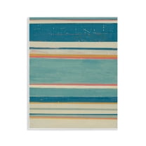 Stupell Industries Nautical Linear Pattern Abstract Painting Unframed Art Print Wall Art, 11 x 14