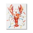 thumbnail image 1 of Stupell Industries Nautical Lobster Christmas Lights Holiday Painting Gallery Wrapped Canvas Print Wall Art, 1 of 5