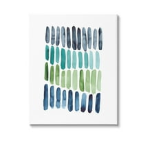 Stupell Industries Nautical Minimalist Shapes Abstract Painting Gallery Wrapped Canvas Art Print Wall Art, 16 x 20