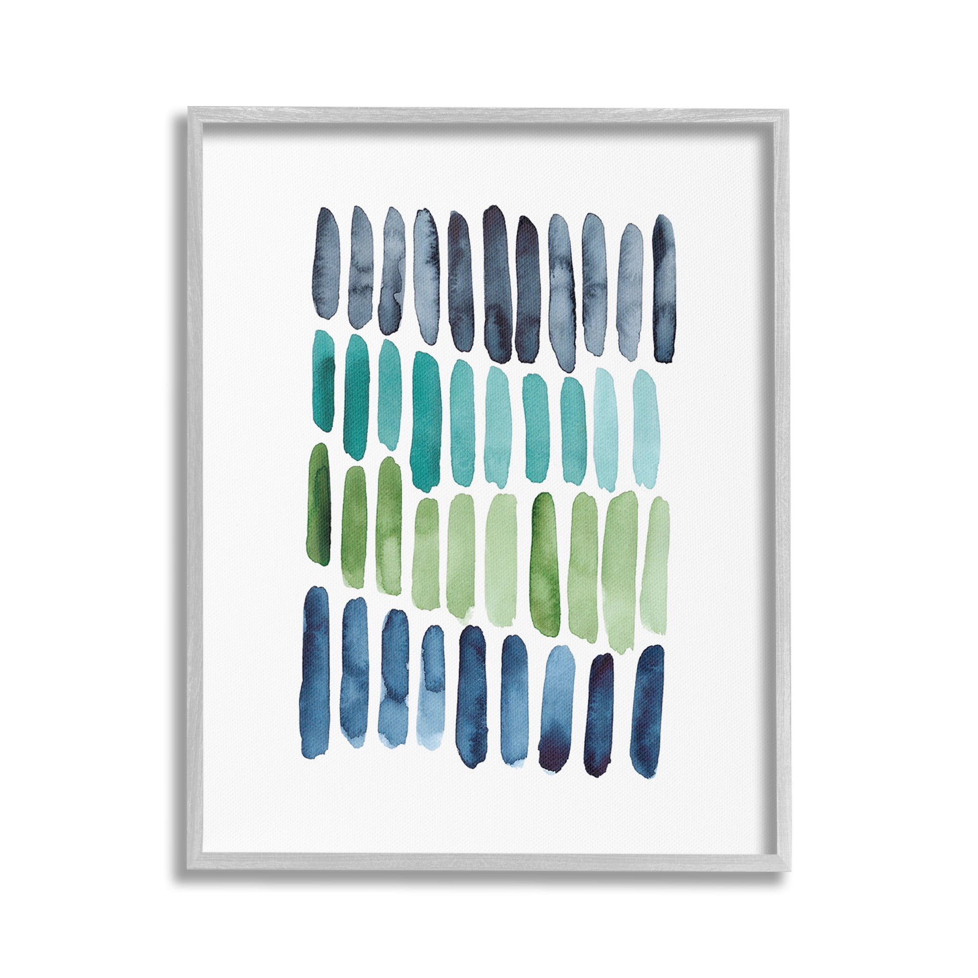 Stupell Industries Nautical Minimalist Shapes Abstract Painting Gray Framed Art Print Wall Art, 24 x 30