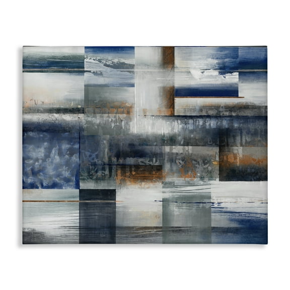 Stupell Industries Nautical & Nature Collage Abstract Painting Gallery Wrapped Canvas Art Print Wall Art, 20 x 16