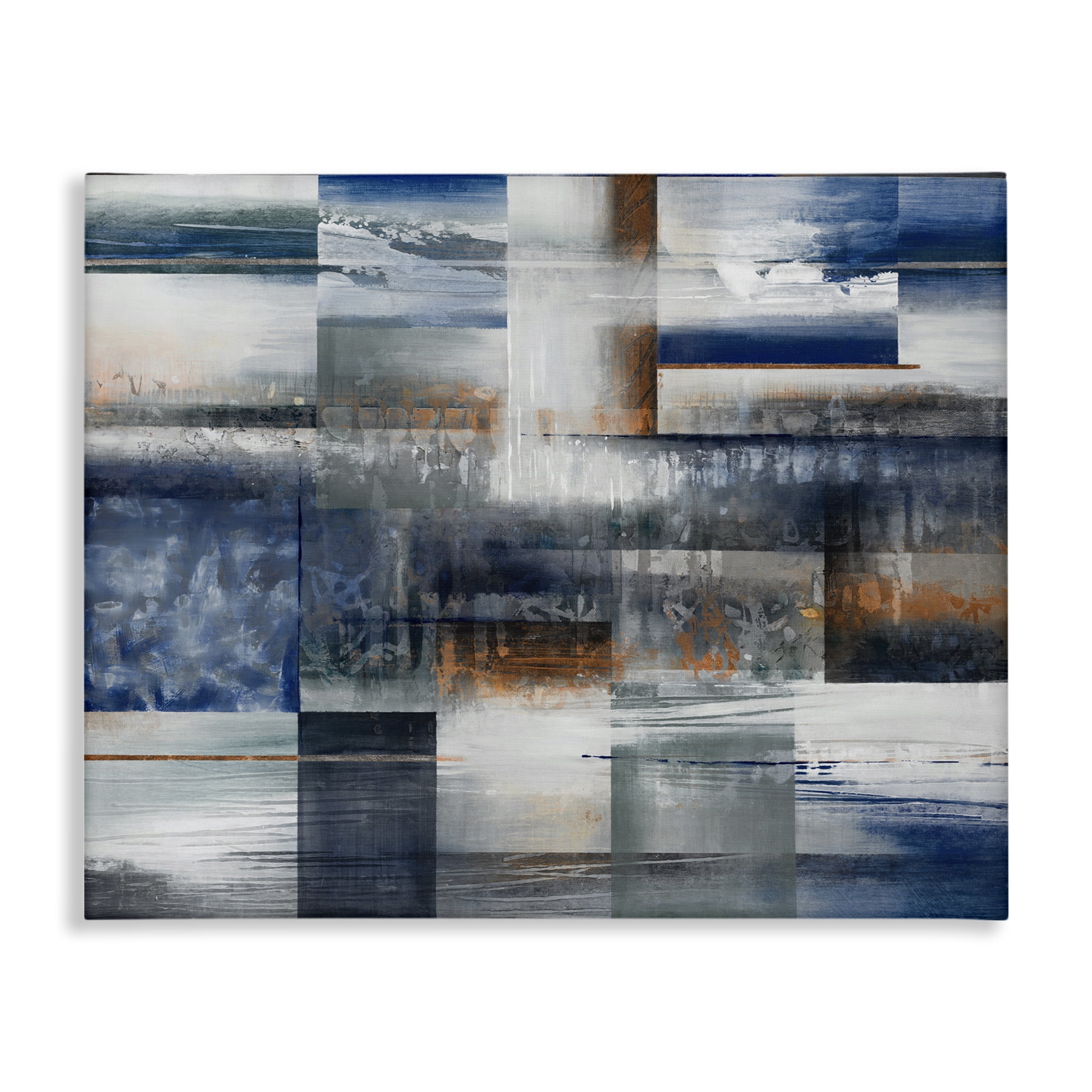 Stupell Industries Nautical & Nature Collage Abstract Painting Gallery Wrapped Canvas Art Print Wall Art, 48 x 36