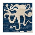 thumbnail image 1 of Stupell Industries Nautical Rustic Octopus Aquatic Animal Beach Fun Phrases, 12 x 12, Design by Gina Ritter, 1 of 5