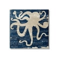 thumbnail image 1 of Stupell Industries Nautical Rustic Octopus Aquatic Animal Beach Fun Phrases, 36 x 36, Design by Gina Ritter, 1 of 6