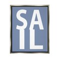 thumbnail image 1 of Stupell Industries Nautical Sail Text Nature Painting Gray Floater Framed Canvas Art Print Wall Art, 25 x 31, 1 of 10