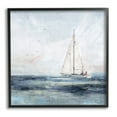 thumbnail image 1 of Stupell Industries Nautical Sailboat Soaring Ocean Birds Painting Black Framed Art Print Wall Art, Design by Nina Blue, 1 of 8