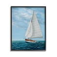 thumbnail image 1 of Stupell Industries Nautical Sailboat Waves Transportation Painting Black Framed Art Print Wall Art, 11 x 14, 1 of 9
