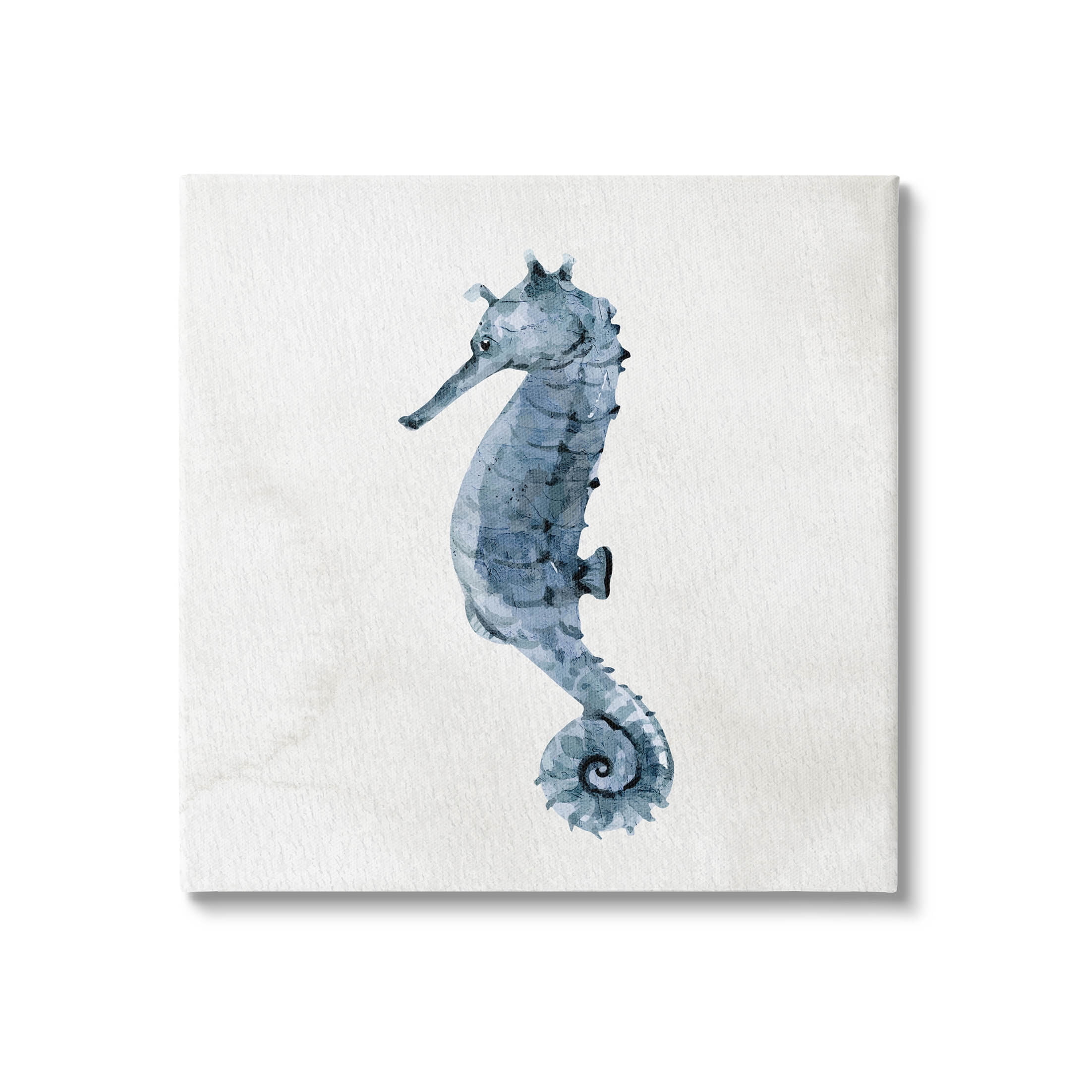 Stupell Industries Nautical Seahorse Wildlife Portrait Graphic Art Gallery Wrapped Canvas Print Wall Art, Design by Kim Allen