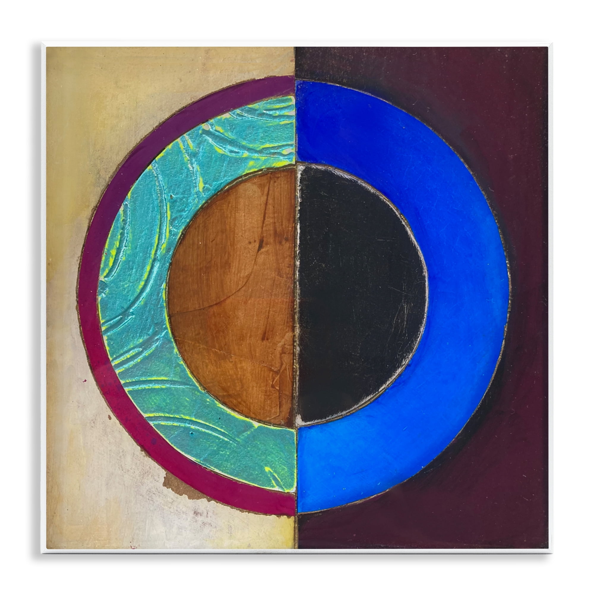 Stupell Industries Nautical Split Circle Wall Plaque Art, design by Matthew Finger