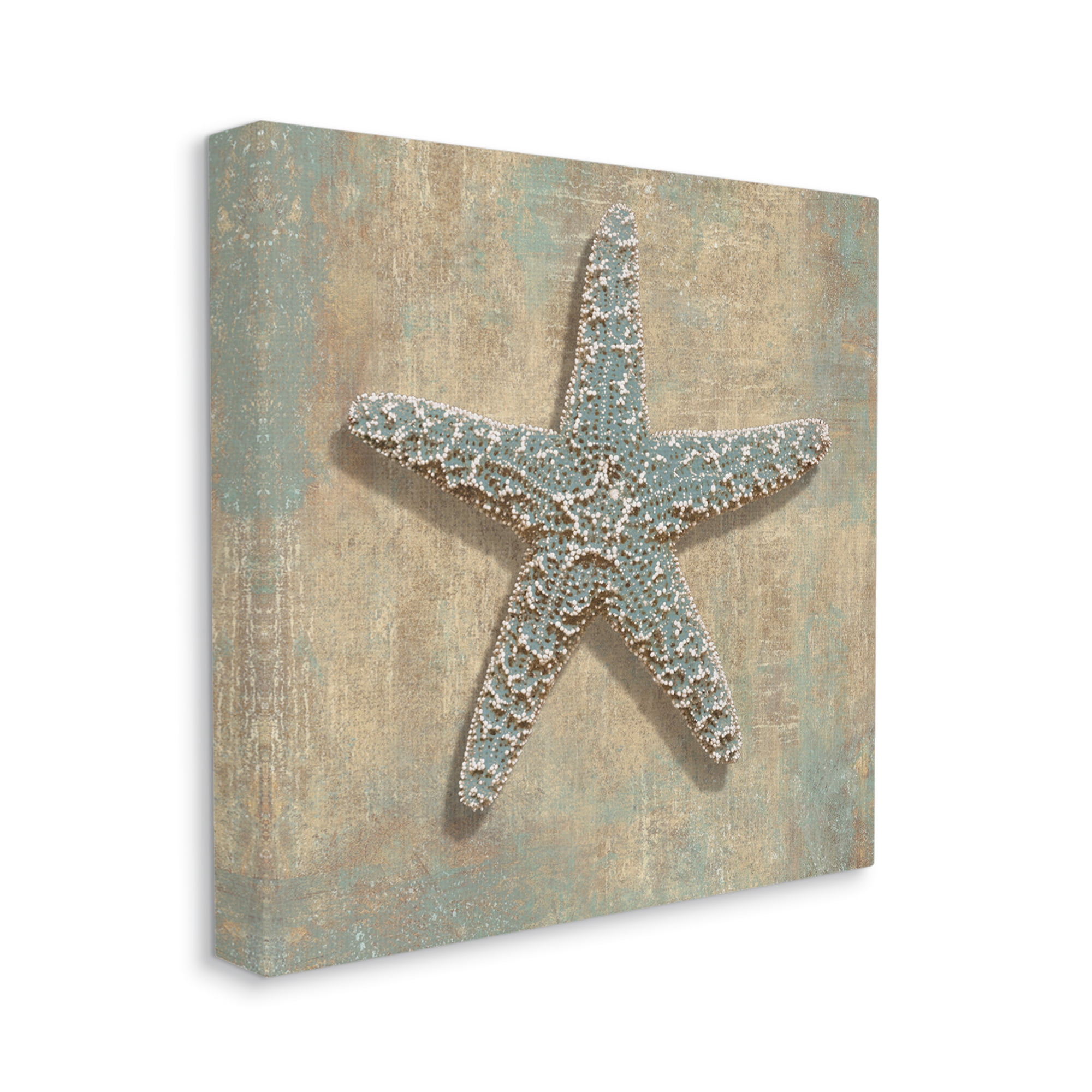 Stupell Industries Nautical Starfish Ocean Animal Muted Neutral Nature Painting Gallery Wrapped Canvas Art Print Wall Art, 30 x 30
