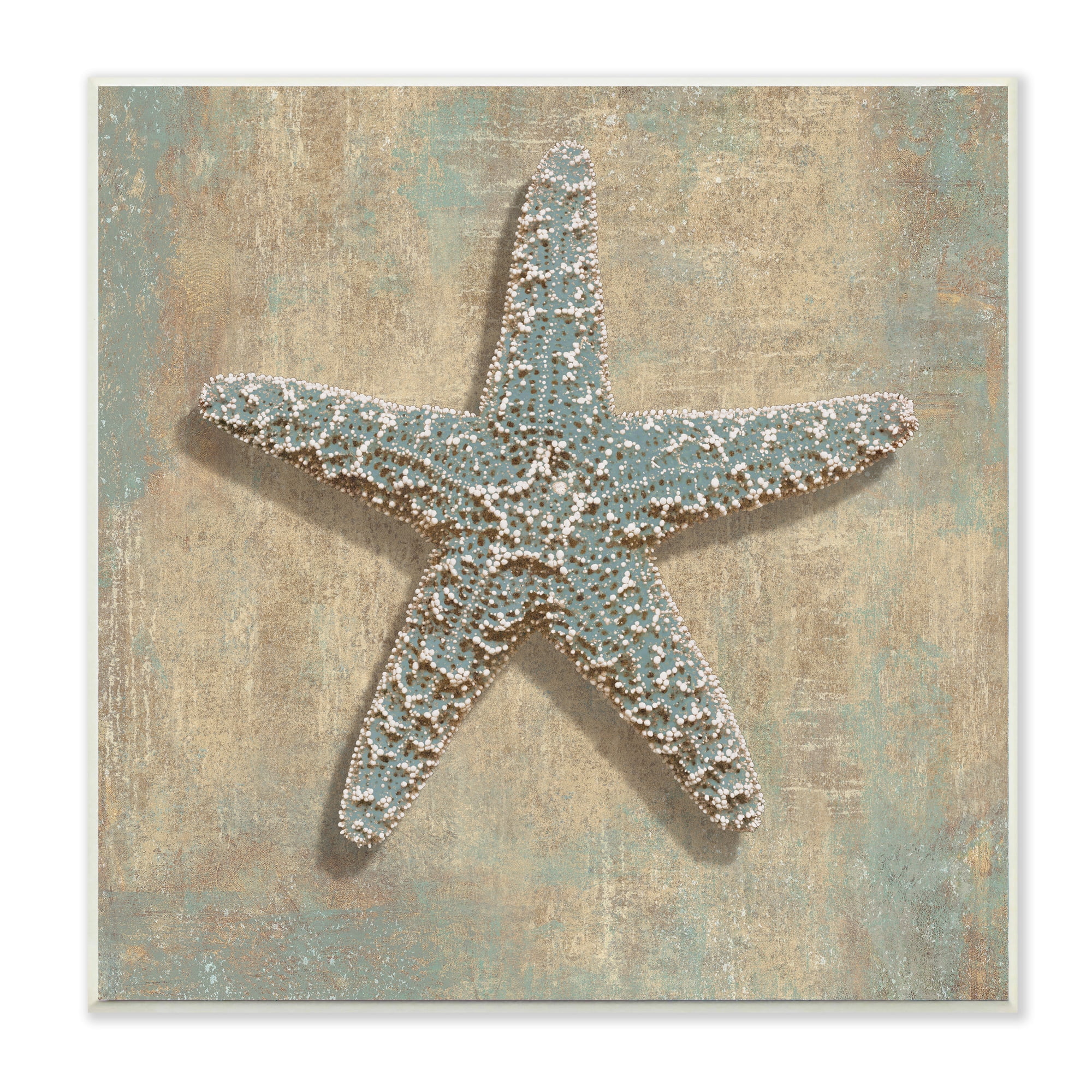 Stupell Industries Nautical Starfish Ocean Animal Muted Neutral Nature Painting Unframed Art Print Wall Art, 12 x 12