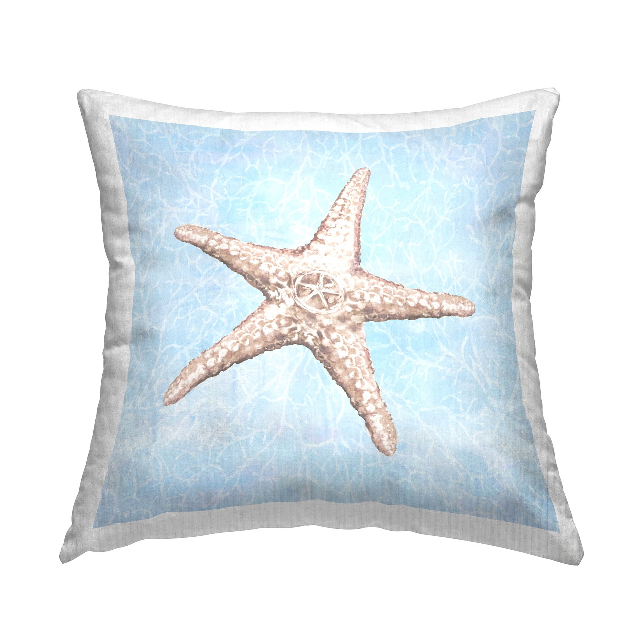 Stupell Industries Nautical Starfish Sea Life Printed Throw Pillow Design by Diannart