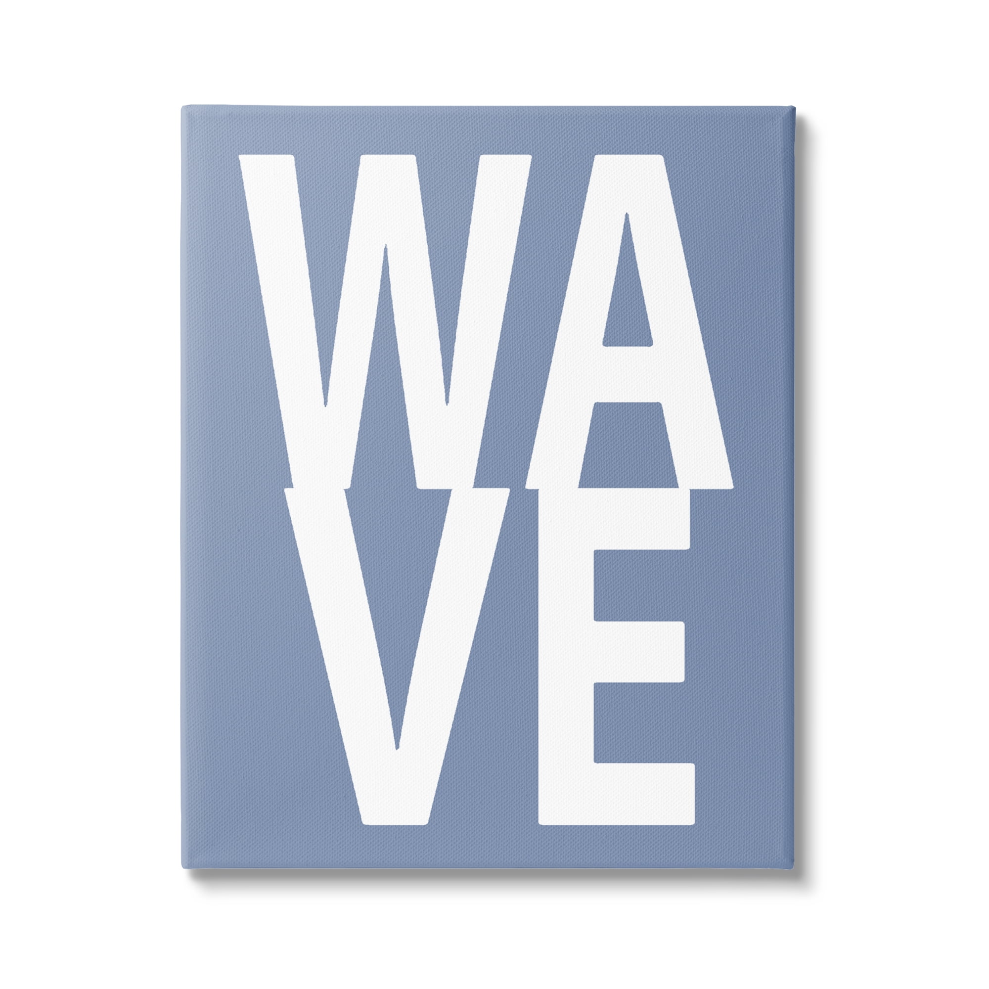 Stupell Industries Nautical Wave Text Nature Painting Gallery Wrapped Canvas Art Print Wall Art, 16 x 20