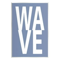 Stupell Industries Nautical Wave Text Nature Painting Unframed Art Print Wall Art, 10 x 15