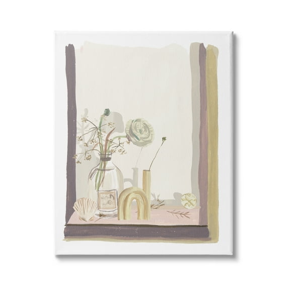 Stupell Industries Nautical Window Sill Still Life Roses Sea Shells, 36 x 48, Design by Melissa Wang&nbsp;