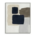 thumbnail image 1 of Stupell Industries Navy Blocked Shapes Abstract Painting Gray Framed Art Print Wall Art, 24 x 30, 1 of 10