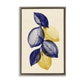 thumbnail image 1 of Stupell Industries Shabby Chic Navy Lemons Botanical Sketch Brown Floating Frame Canvas Art, 21 x 31, by Petals Prints Design, 1 of 8