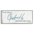 thumbnail image 1 of Stupell Industries Near to God Charming Proverb Religious Painting Gray Framed Art Print Wall Art, 24 x 10, 1 of 9