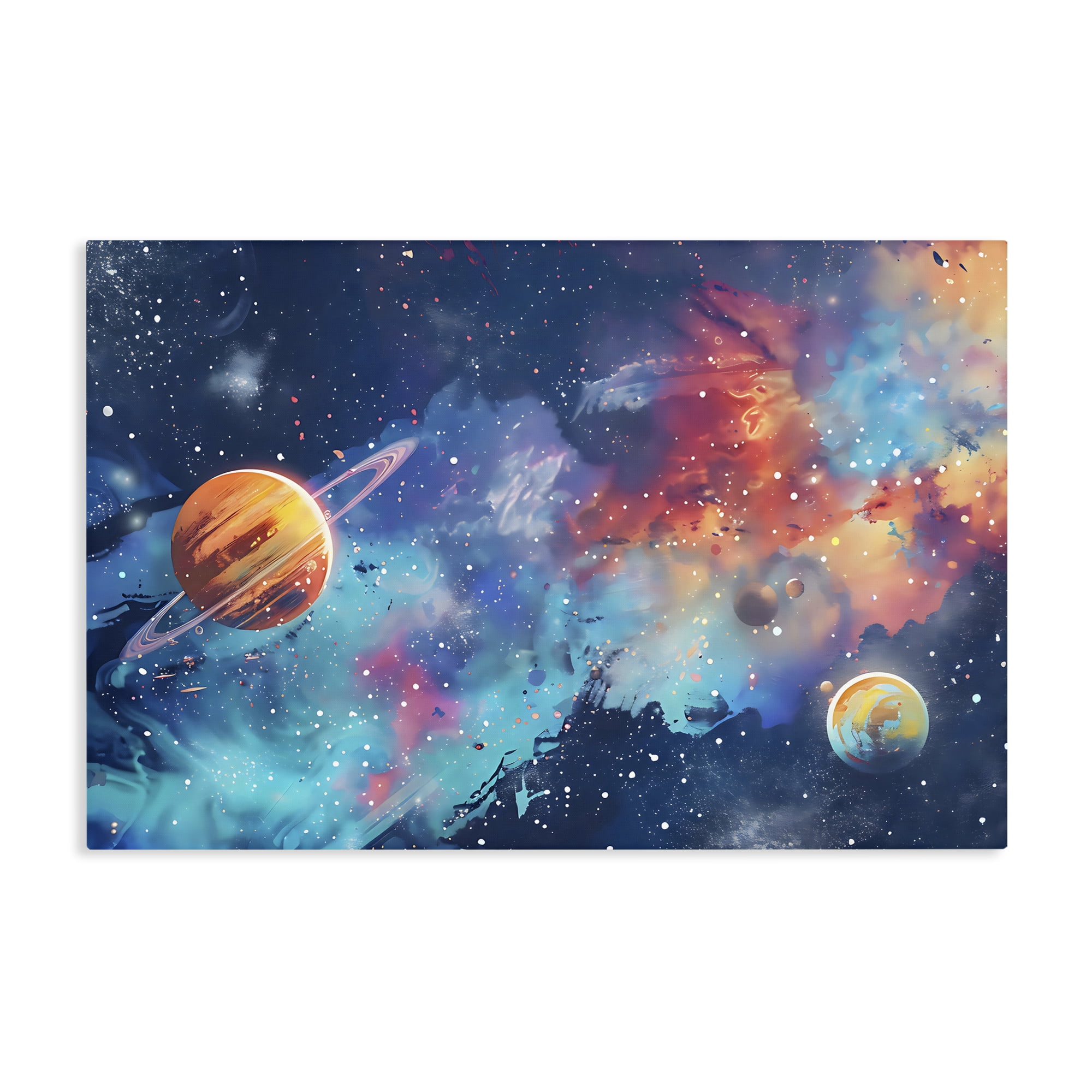 Stupell Industries Nebula Dreams Scattered Planets Canvas Wall Art, design by Creative Studio