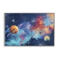 thumbnail image 1 of Stupell Industries Contemporary Nebula Dreams Scattered Planets Gray Framed Giclee Art, 18 x 12, by Creative Studio, 1 of 8