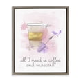 thumbnail image 1 of Stupell Industries Need Coffee & Mascara Food & Beverage Painting Brown Floater Framed Art Print Wall Art, 25 x 31, 1 of 10