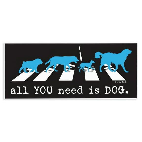 Stupell Industries Need Dog Music Pun Animals Painting Unframed Art Print Wall Art, 17 x 7