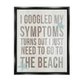 thumbnail image 1 of Stupell Industries Need to Go Beach Phrase Graphic Art Jet Black Floating Framed Canvas Print Wall Art, Design by Lil' Rue, 1 of 8
