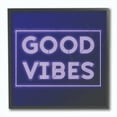 thumbnail image 1 of Stupell Industries Neon Good Vibes Fashion Modern Purple Word Design Framed Giclee Texturized Art by Dawn Vietro, 1 of 1