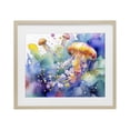 thumbnail image 1 of Stupell Industries Coastal Neon Jellyfish Underwater Birch Framed Print Under Glass, 16 x 13, by Shelly Craig, 1 of 8