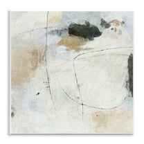 Stupell Industries Neutral Abstract Pattern Abstract Painting Unframed Art Print Wall Art, 12 x 12