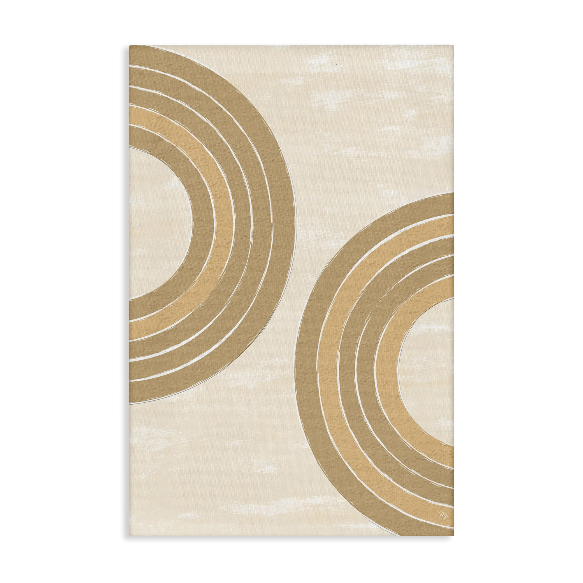 Stupell Industries Neutral Arch Expressions Abstract Painting Gallery Wrapped Canvas Art Print Wall Art, 30 x 45
