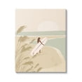 thumbnail image 1 of Stupell Industries Neutral Beach Sunset Surfing Woman Coastal Painting Gallery Wrapped Canvas Print Wall Art, 1 of 5