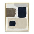 thumbnail image 1 of Stupell Industries Neutral Blocked Shapes Abstract Painting Gold Floater Framed Canvas Art Print Wall Art, 25 x 31, 1 of 10