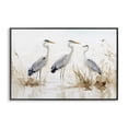 thumbnail image 1 of Stupell Industries Coastal Neutral Blue Herons in Reeds Black Framed Giclee Art, 18 x 12, by LSR Design Studio, 1 of 8